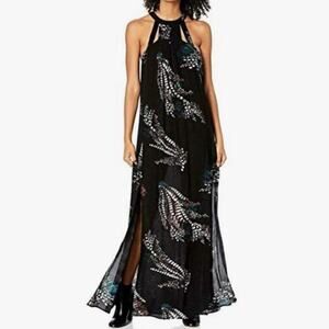 🆕 O'Neill Women's Luka Woven Maxi Dress black size medium NWT